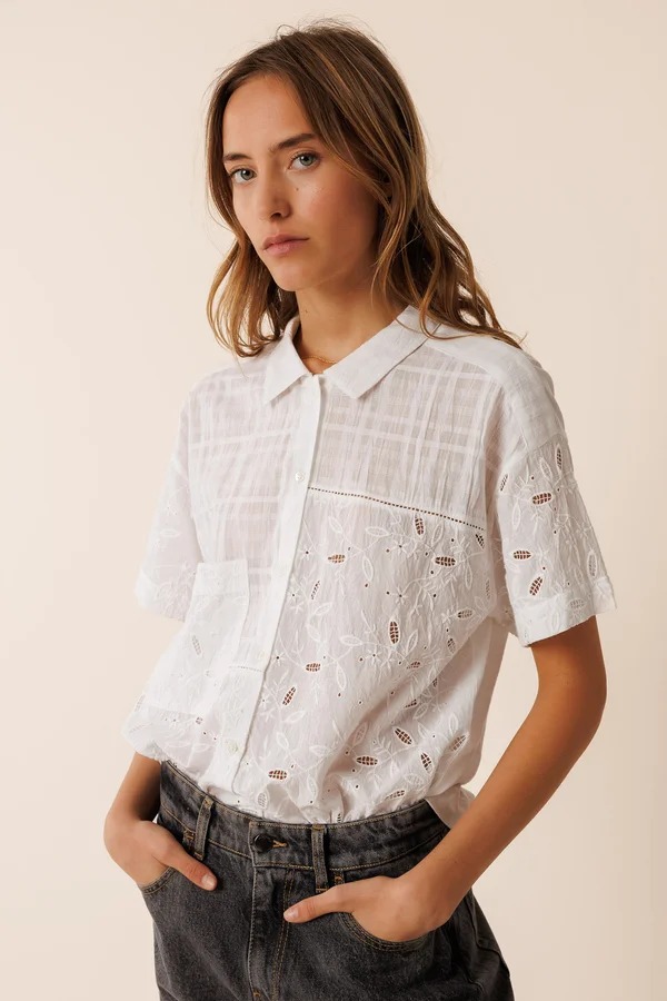 CAMISA COMBINADA BORDADOS V.V25.SK350