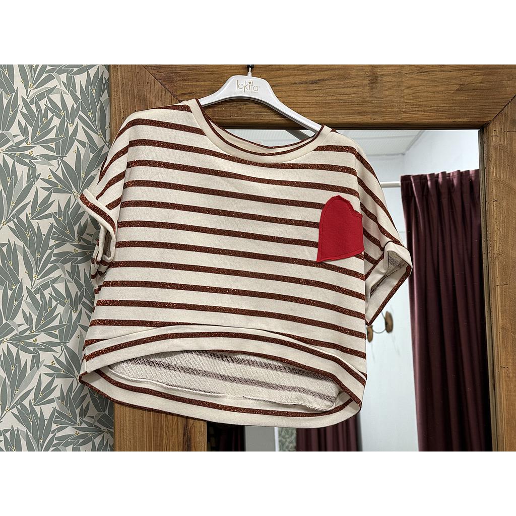 Sudadera rayas con brillo Lok1208