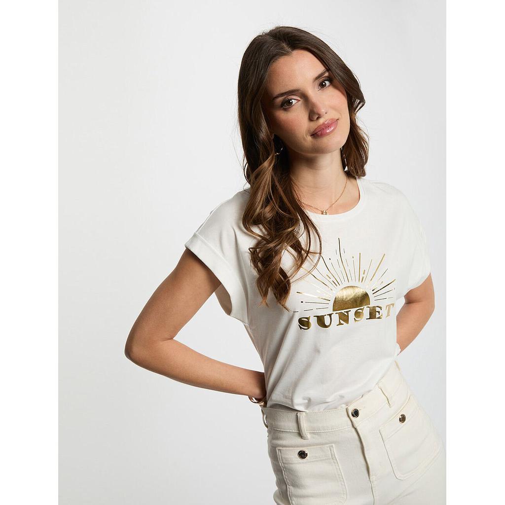 Camiseta con mensaje blanco 251-Dsunset