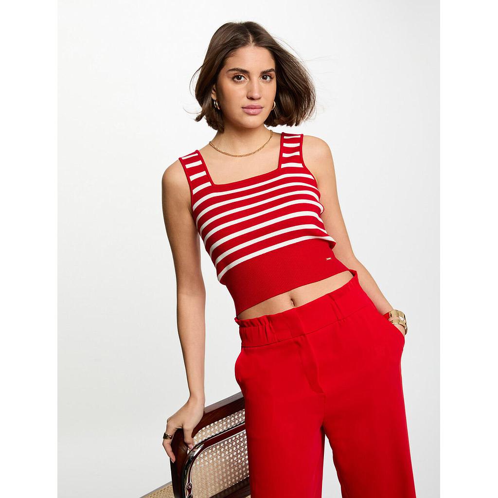 Top punto tirantes anchos rojo 251-Mpinka