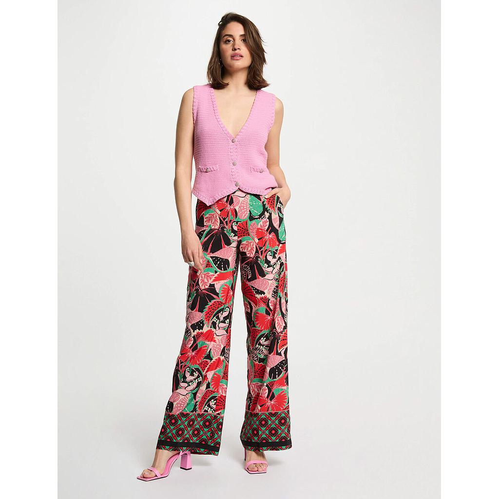 Pantalón pernera ancha multicolor 251-Poy.f