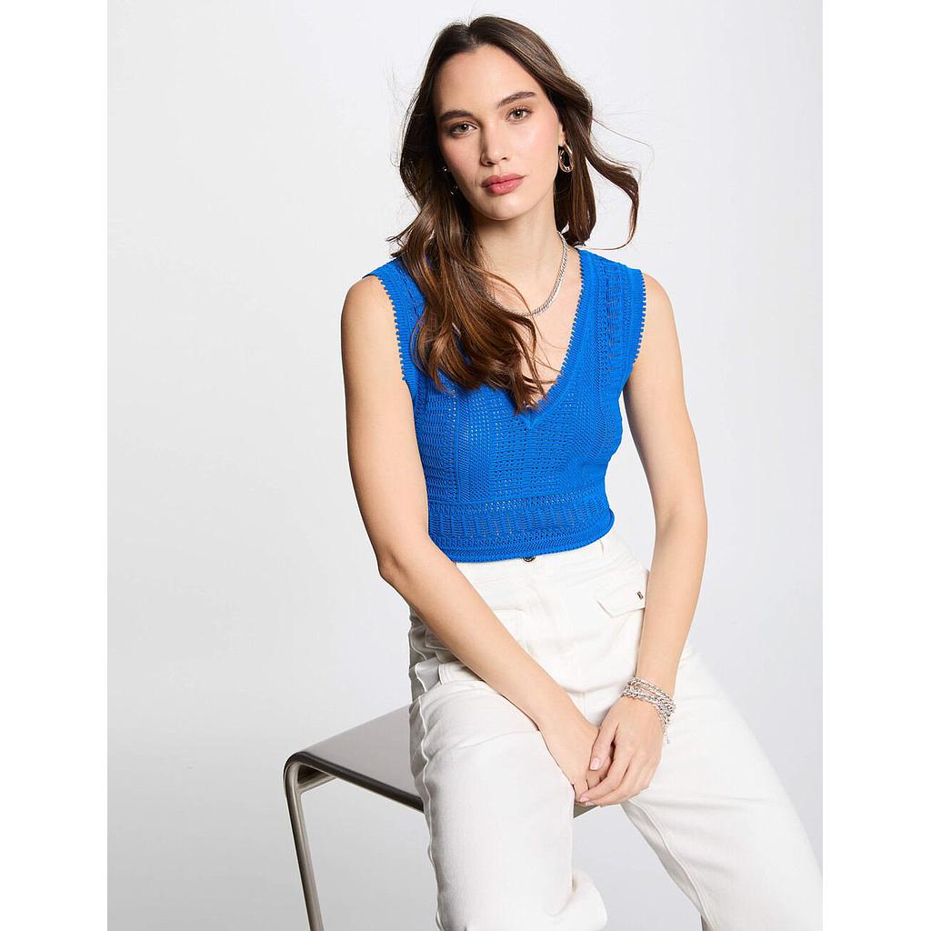 Jersey calado sin mangas marfil 242-Mushu