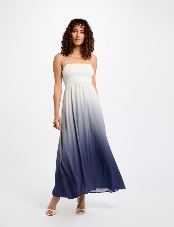 Vestido largo recto holgado multicolor 252-Rdivali