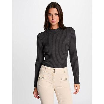 Jersey acanalado cuello alto 242-Mceze
