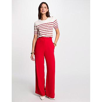 Pantalón pernera ancha rojo 242-Pbird