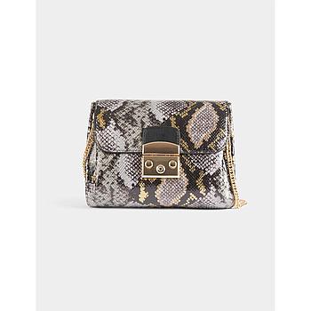 Bolso cartera de mano de pitón multicolor 251-2Romeop