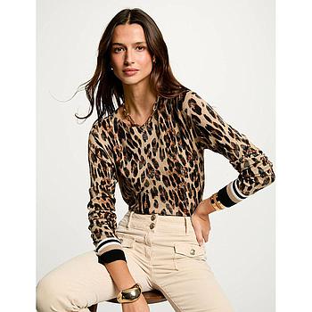Jersey estampado leopardo multicolor 251-Mparty