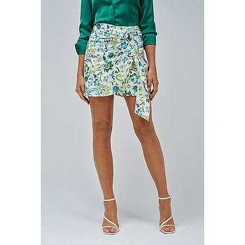 FALDA PANTALÓN CON MEZCLA DE LINO 21009455