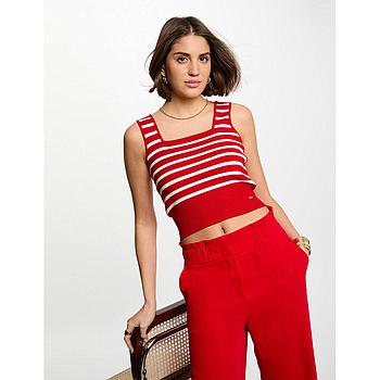 Top punto tirantes anchos rojo 251-Mpinka