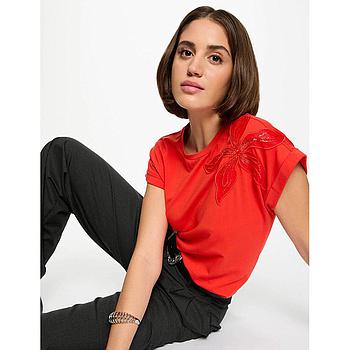 Camiseta manga corta blanco mujer 251-Dabana