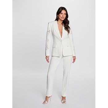 Pantalón holgado con pinzas blanco 251-Pvaplo