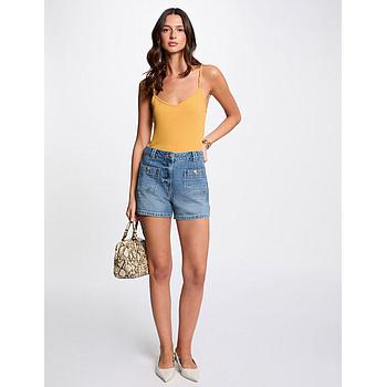 Short vaquero slim denim stone mujer 251-Shamiz