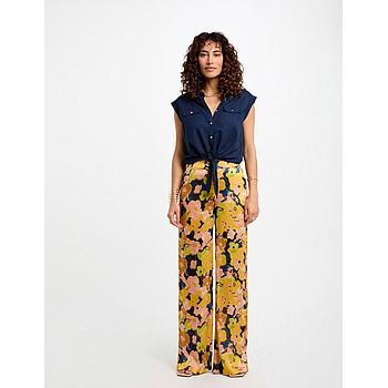 Pantalón pernera ancha multicolor 252-Pery.F