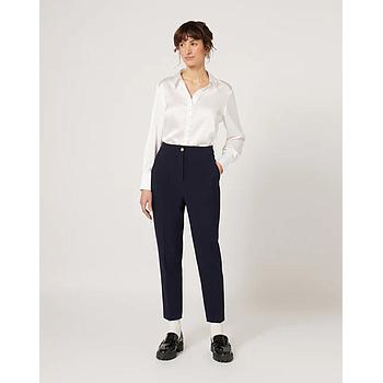 PANTALONES SASTRE COLOR AZUL MARINO XENP23